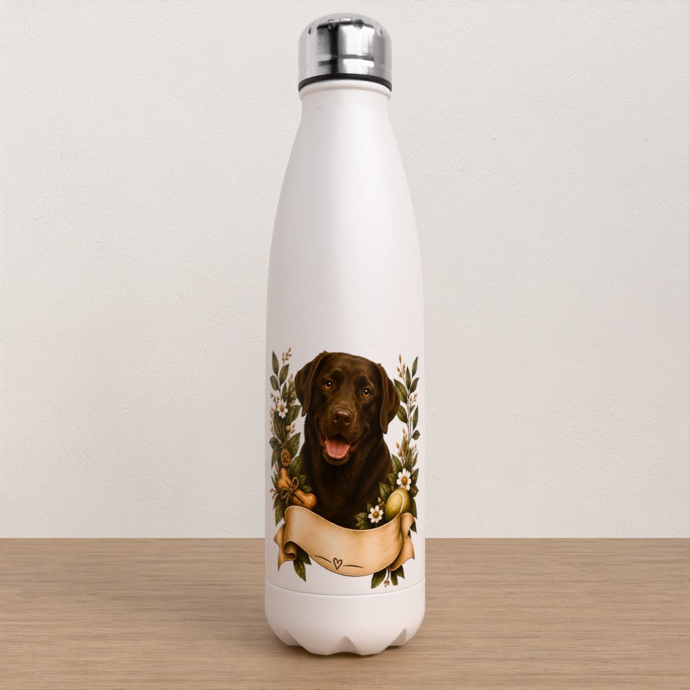 Personalised Labrador water bottle