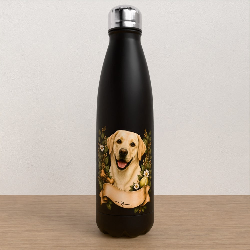 Personalised Labrador water bottle