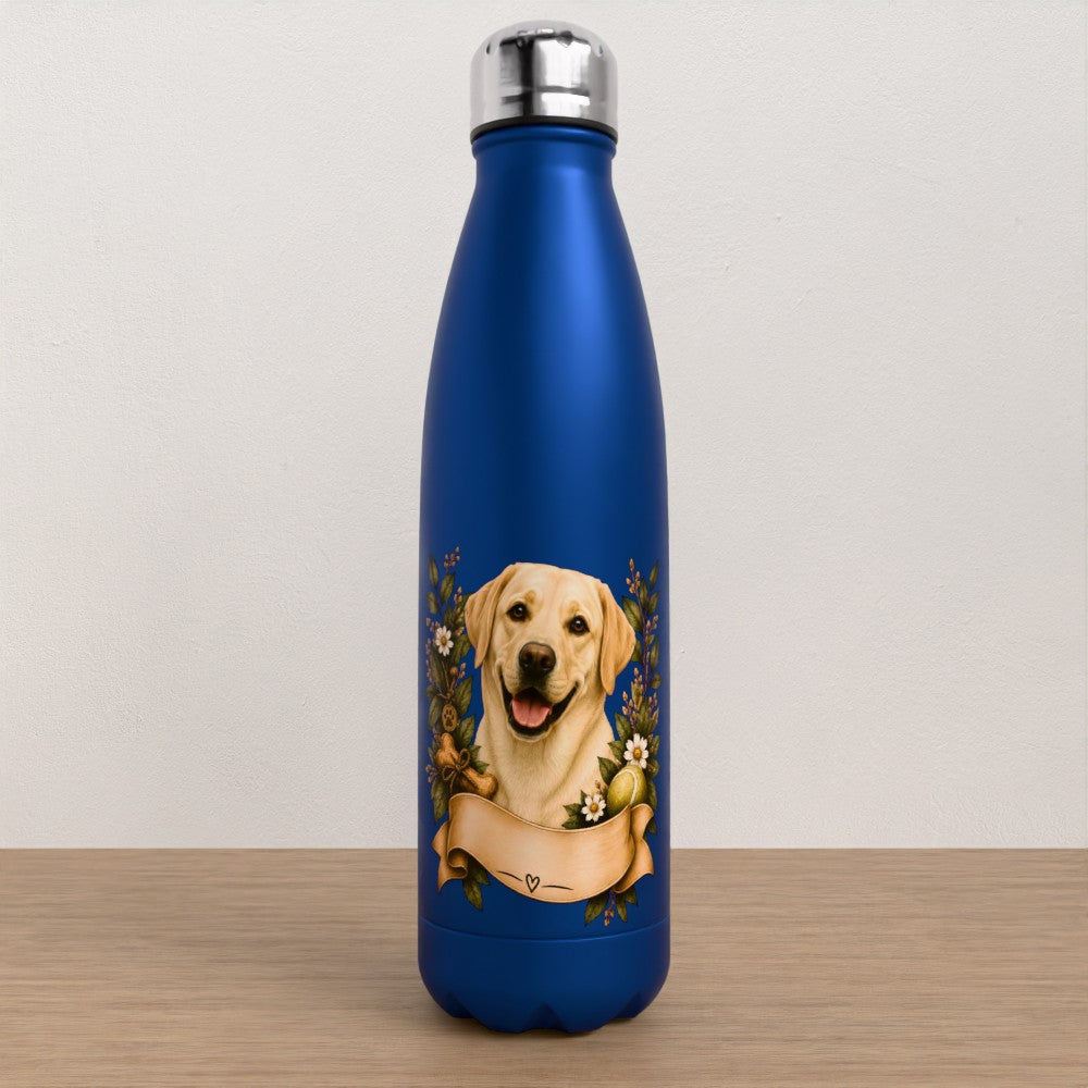 Personalised Labrador water bottle