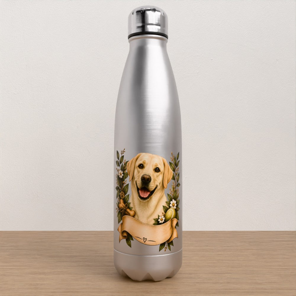 Personalised Labrador water bottle