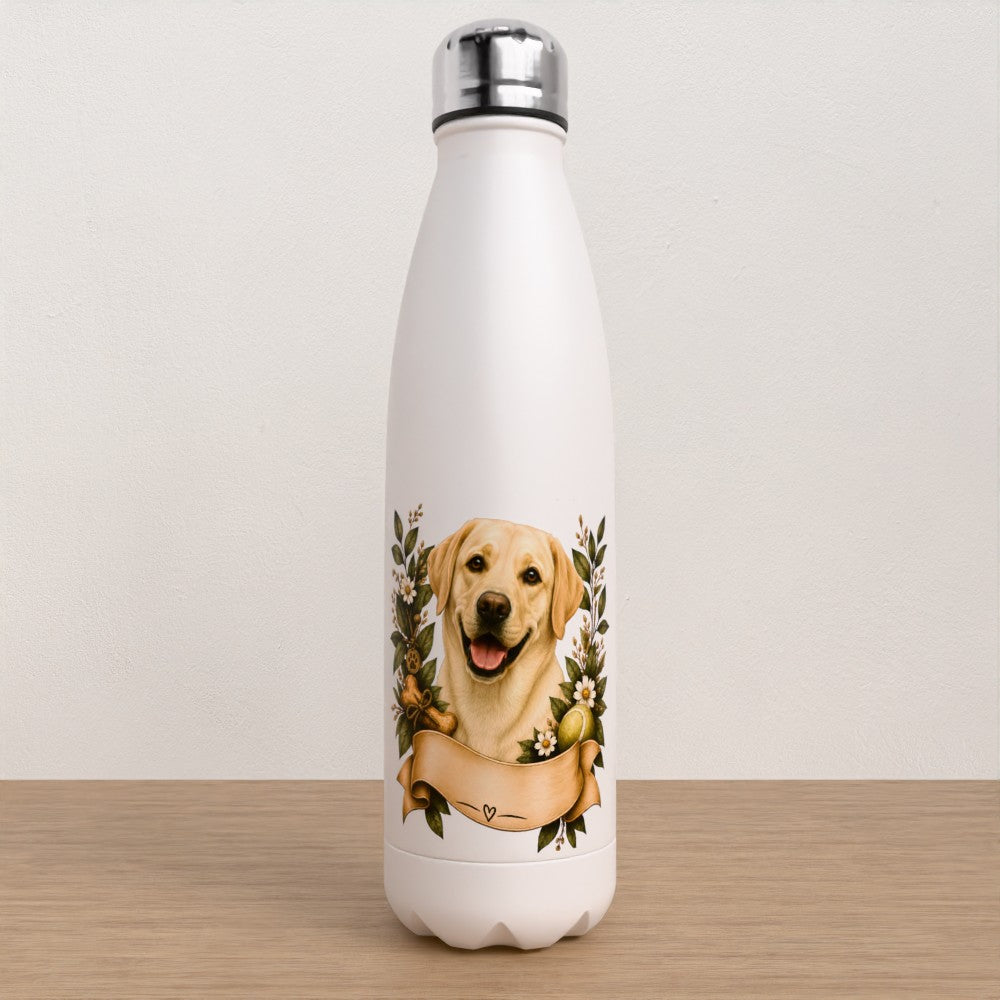 Personalised Labrador water bottle