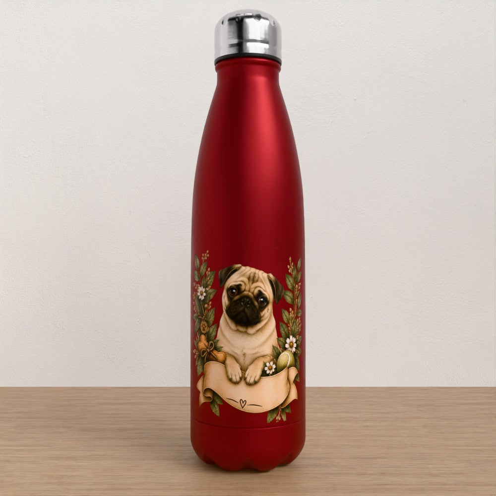 Personalised Pug water bottle