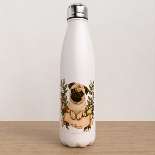 Personalised Pug water bottle