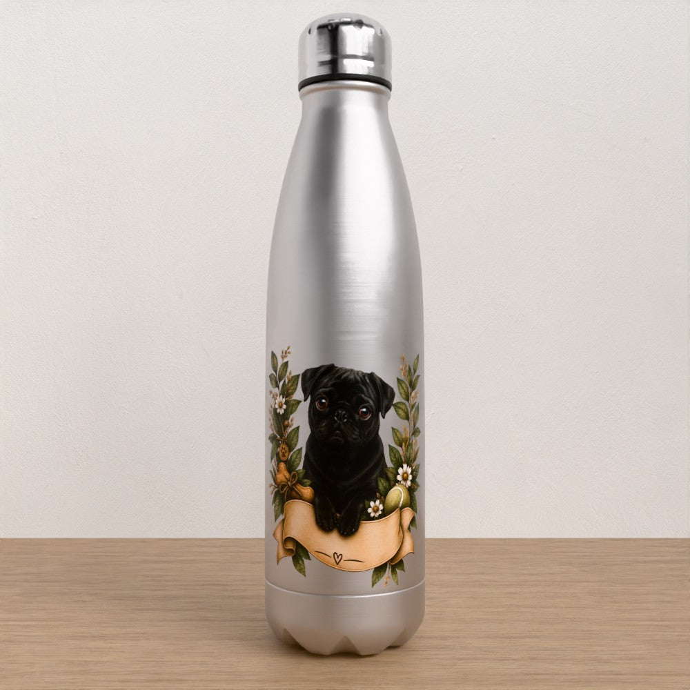 Personalised Pug water bottle