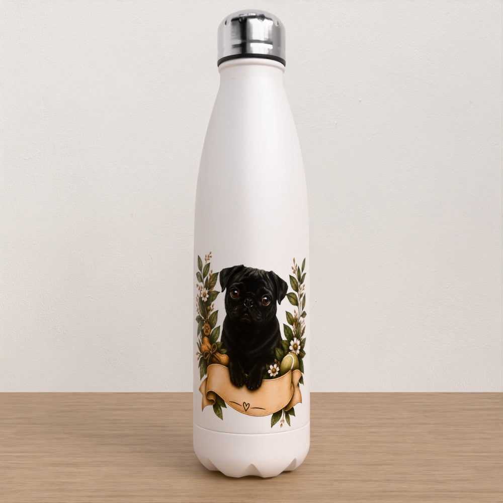 Personalised Pug water bottle