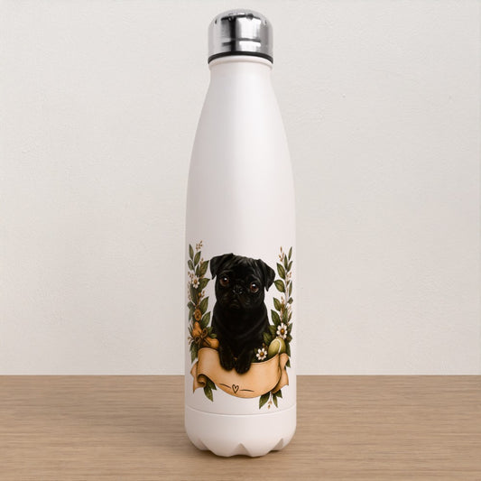 Personalised Pug water bottle