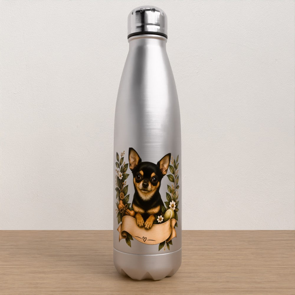 Personalised Chihuahua water bottle