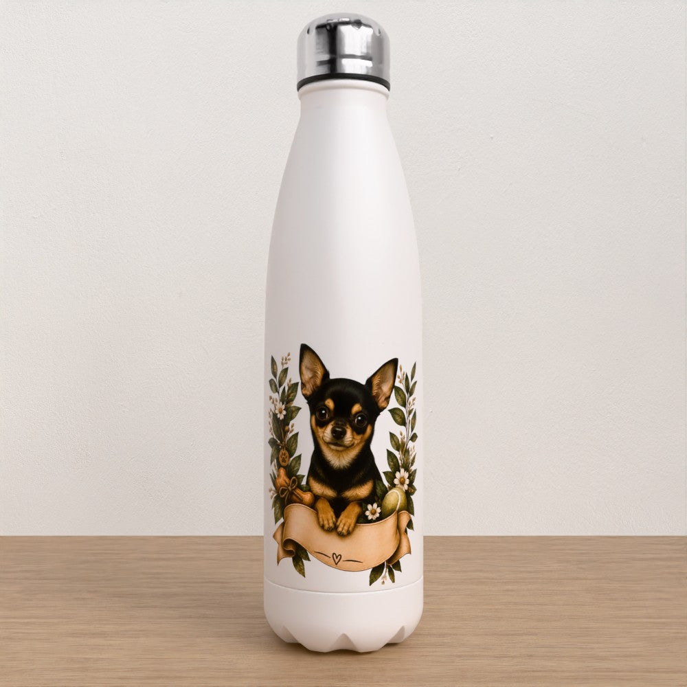 Personalised Chihuahua water bottle