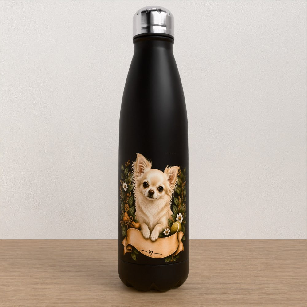 Personalised Chihuahua water bottle