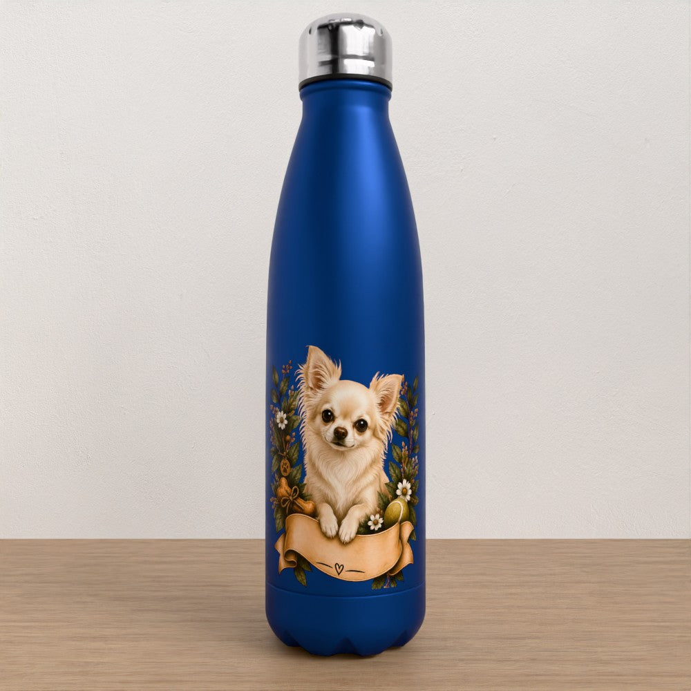 Personalised Chihuahua water bottle