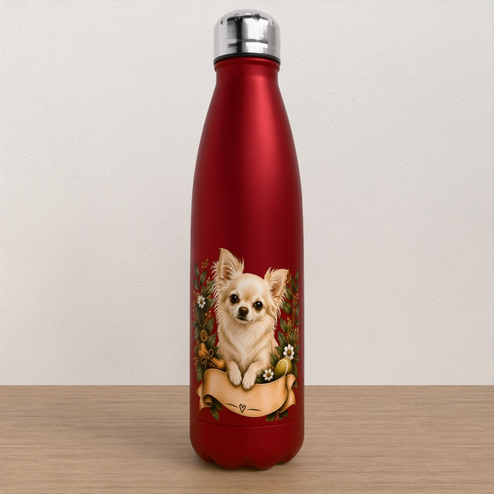 Personalised Chihuahua water bottle