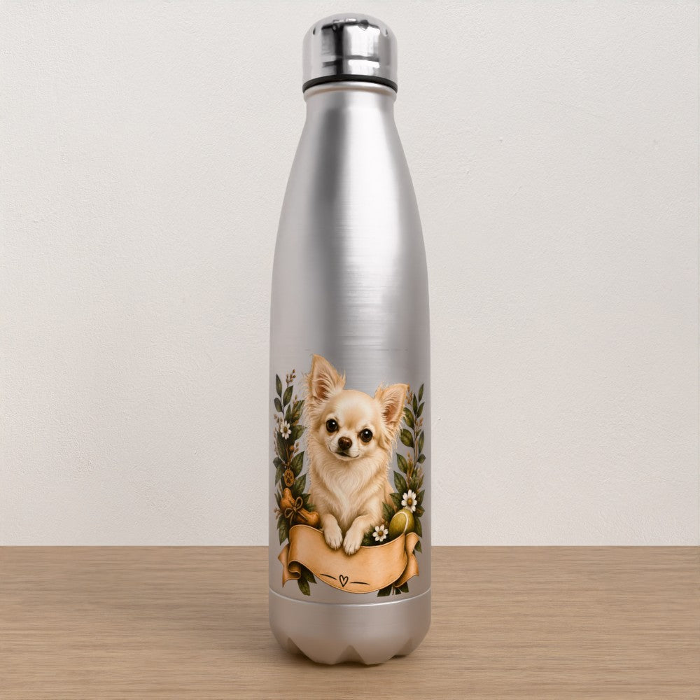 Personalised Chihuahua water bottle
