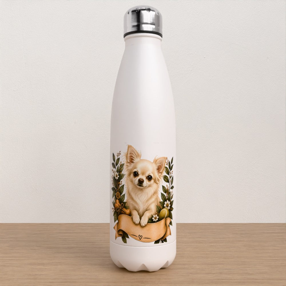 Personalised Chihuahua water bottle