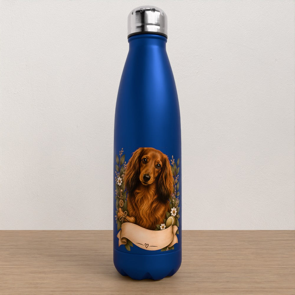 Personalised Dachshund water bottle